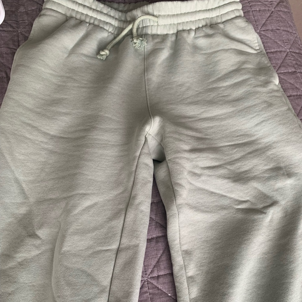 TNA Cozy fleece wide leg sweatpants